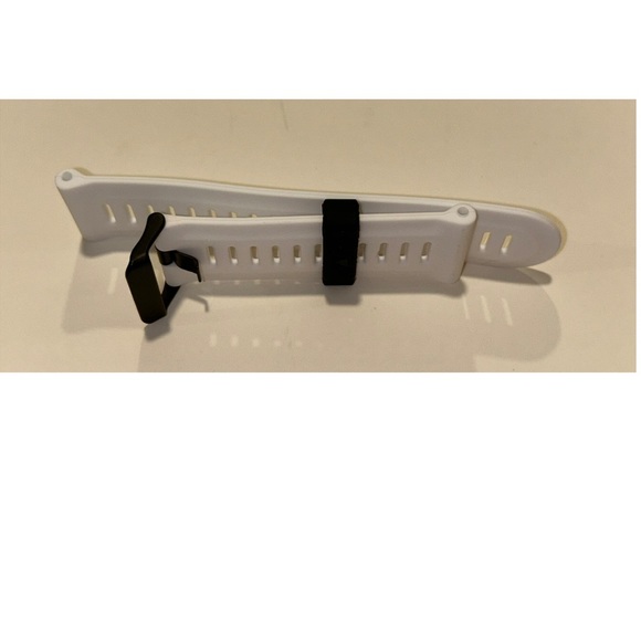 Watch Band 25mm White Rubber Replacement 4 Nixon 51-30 Strap Garmin Silicone NEW - Picture 9 of 11